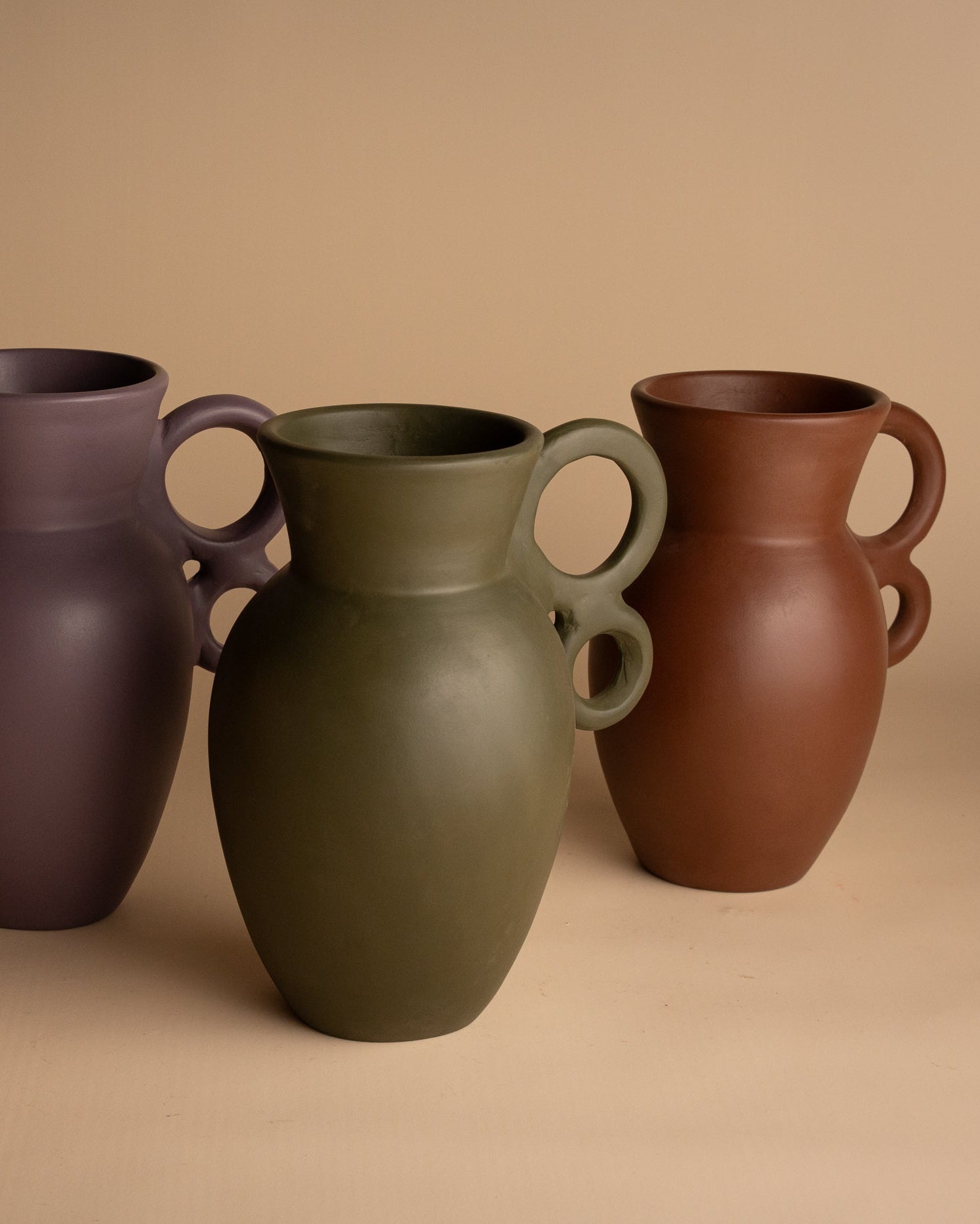 HANDGEMAAKTE VAAS – DUO