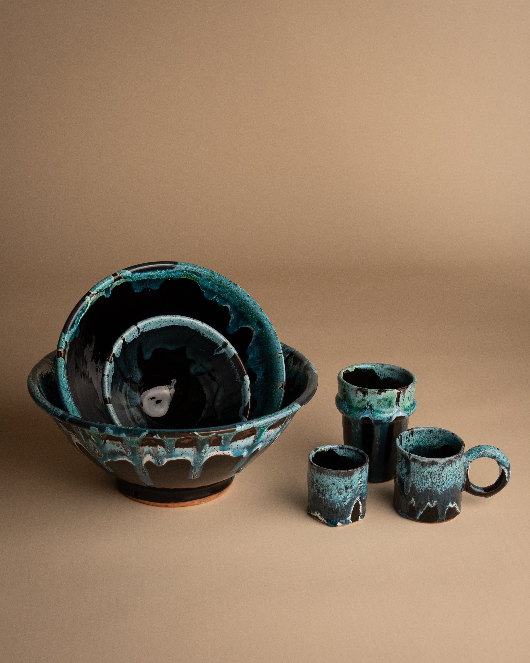 HANDMADE CERAMIC BOWL – AZRAQ