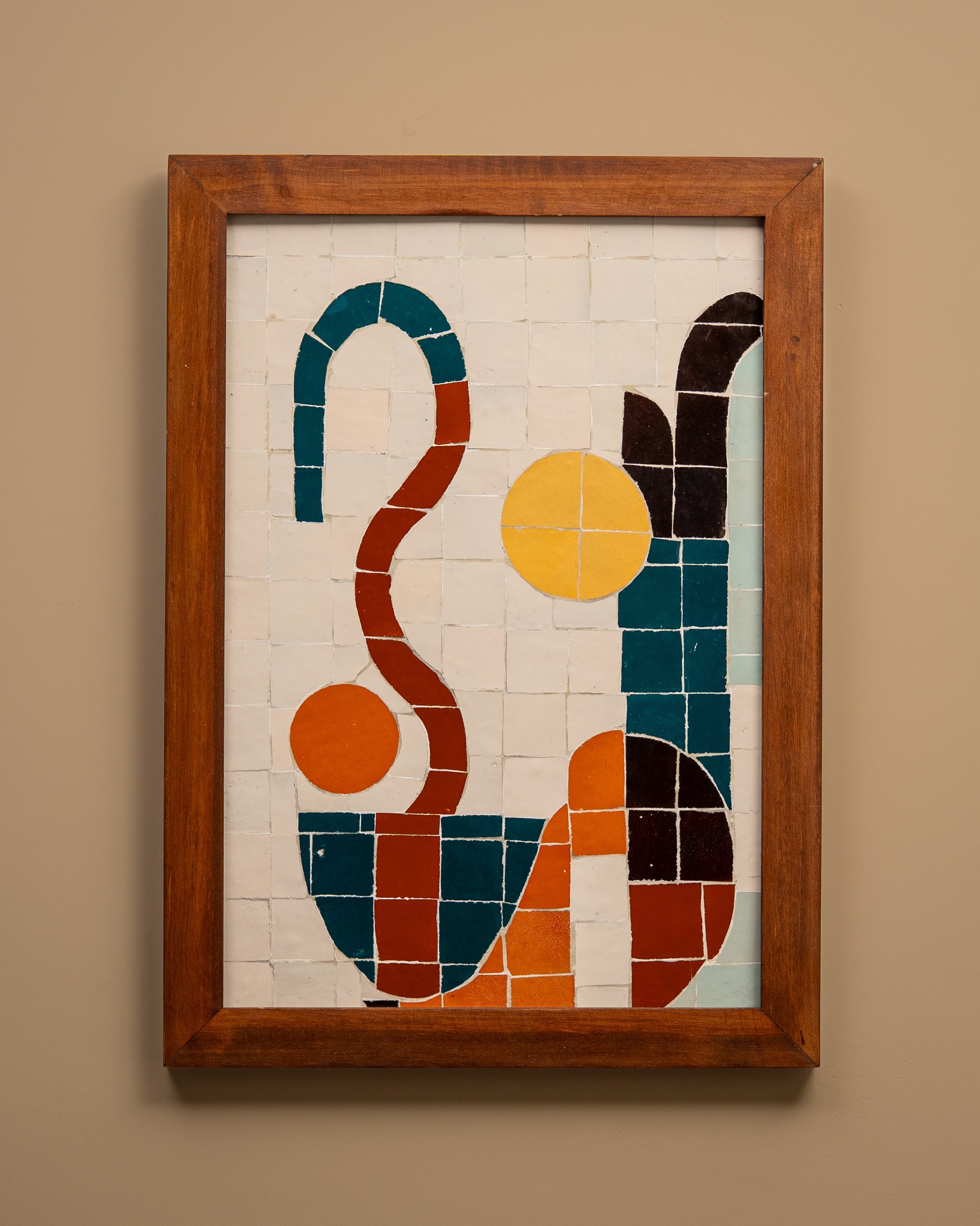 FRAMED ZELLIGE TILES ARTWORK – MANZAR TABI'I