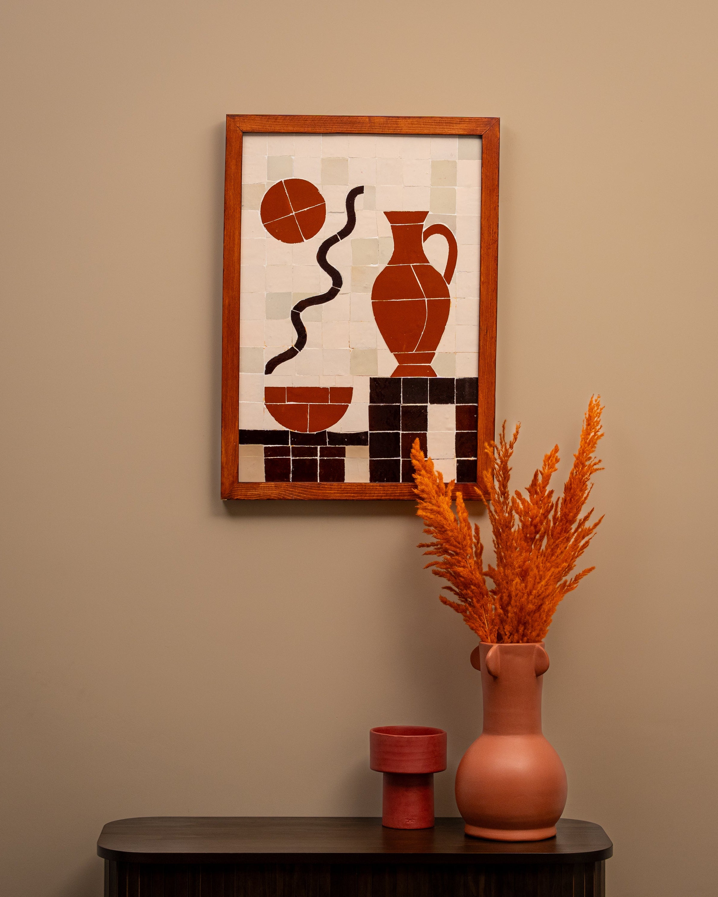 FRAMED ZELLIGE TILES ARTWORK – ZIRA