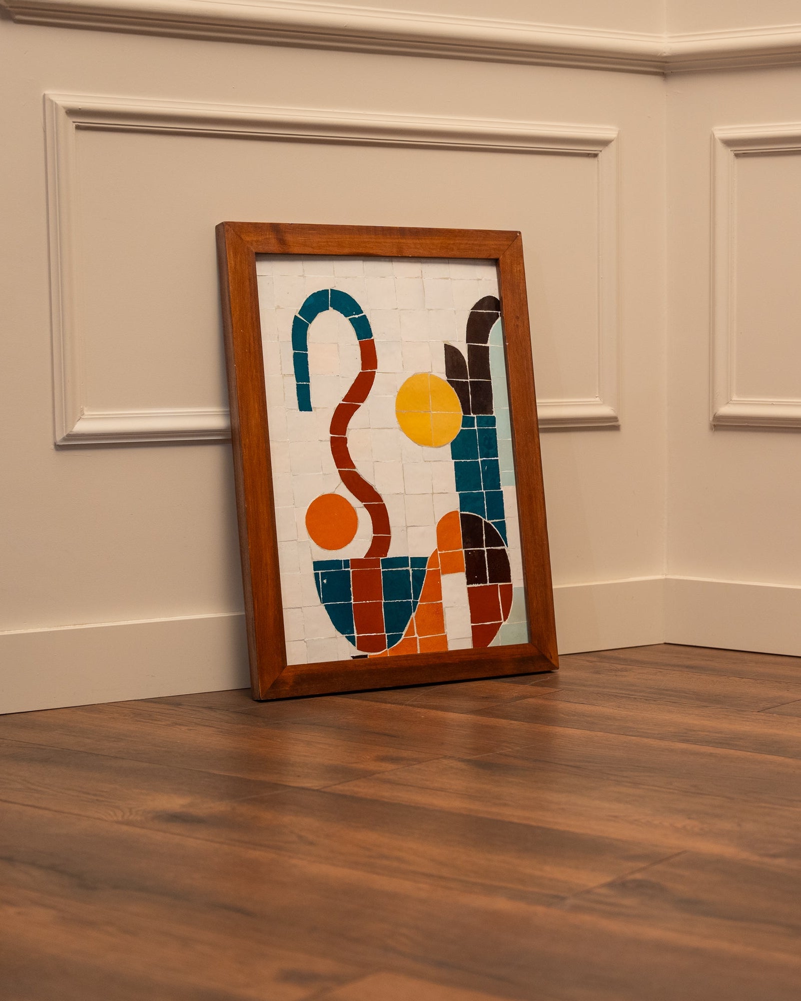 FRAMED ZELLIGE TILES ARTWORK – MANZAR TABI'I